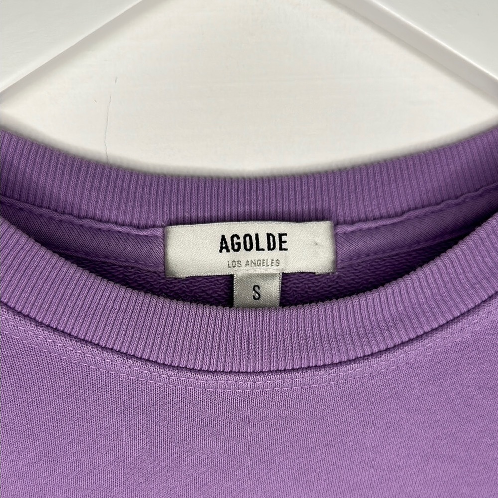 Agolde Thora 3/4 Sleeve Crewneck Sweatshirt - Picture 2 of 9